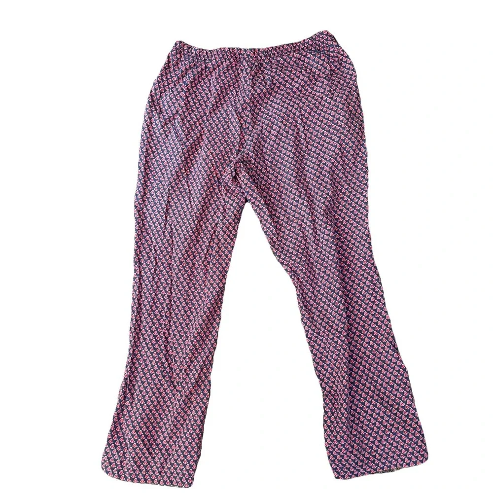 Vineyard‎ Vines Pants Pajama Men M Lounge Red Socks Pockets Cotton Casual Preppy
